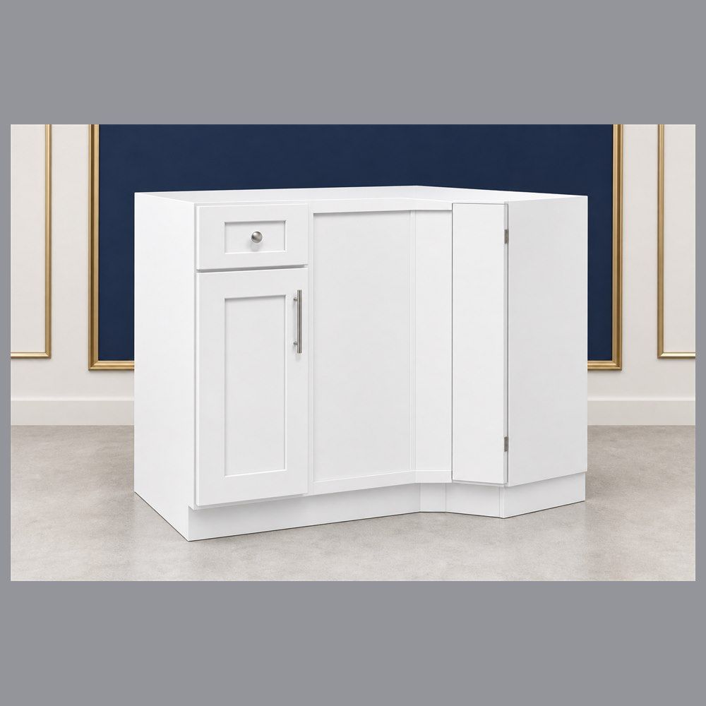 39-inch Shaker Blind Corner Base Cabinet — angled view