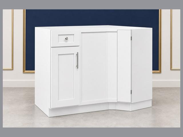 39-inch Shaker Blind Corner Base Cabinet — angled view