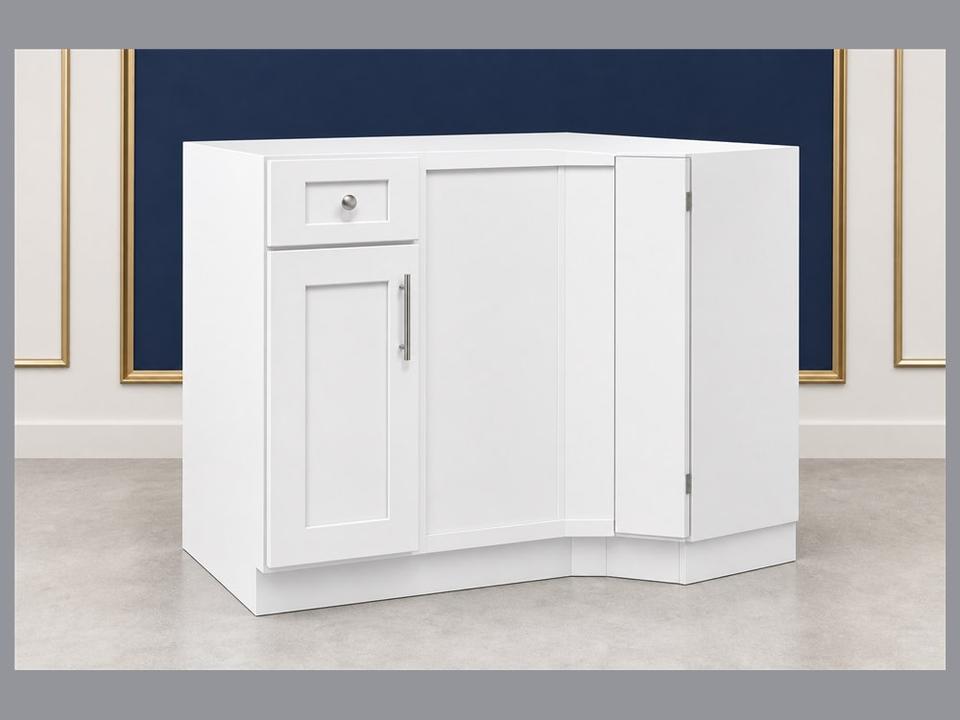 39-inch Shaker Blind Corner Base Cabinet — angled view