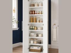 18-inch Shaker Pantry Cabinet — styled kitchen