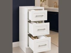 18-inch Shaker Vanity Drawer Base Cabinet — styled kitchen