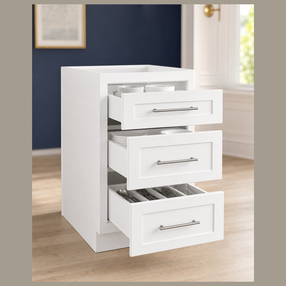 24-inch Shaker Drawer Base Cabinet — styled kitchen