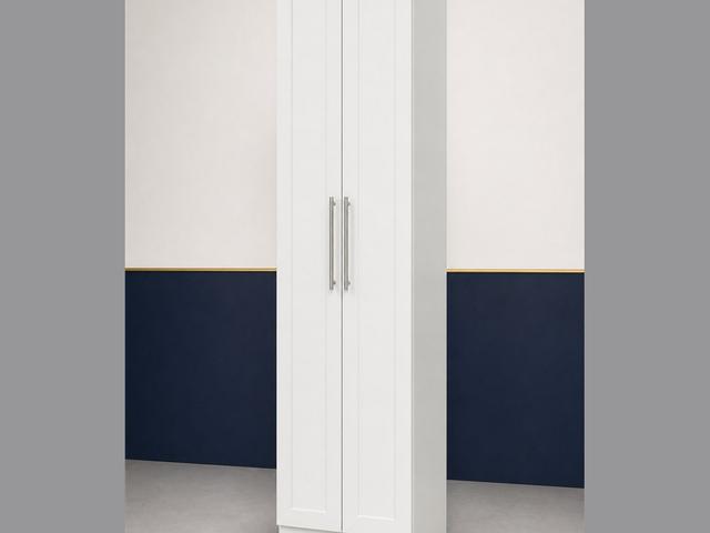18-inch Shaker Pantry Cabinet — angled view