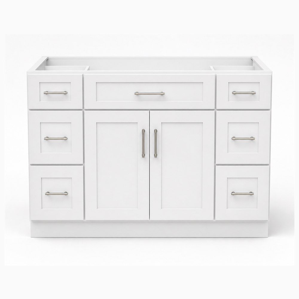 48-inch Shaker Vanity Cabinet — front view