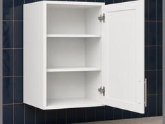24-inch Shaker Corner Wall Cabinet — open-door view