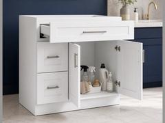 36-inch Shaker Vanity Cabinet — styled kitchen