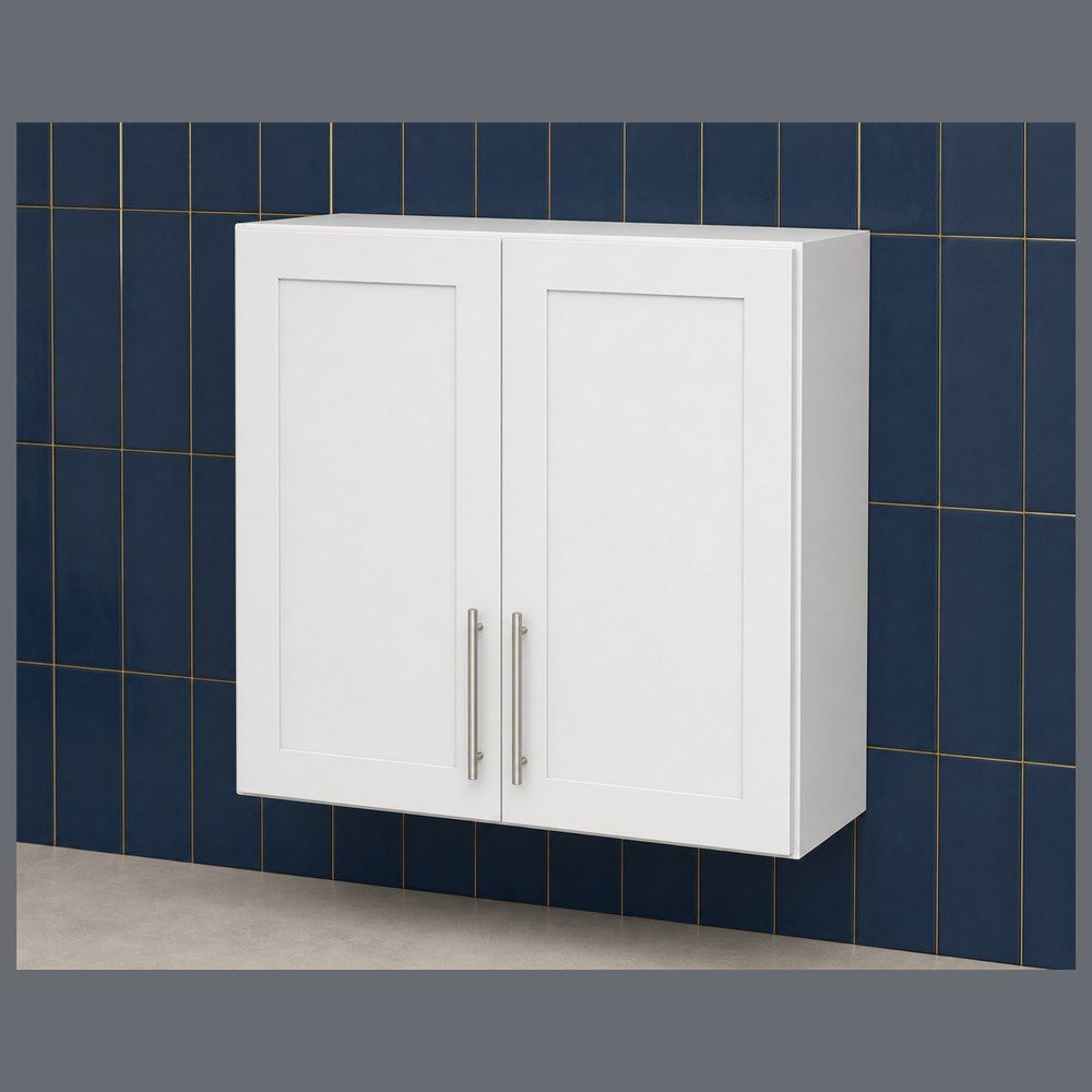 36-inch Shaker Wall Cabinet — angled view