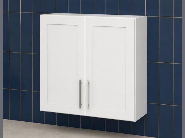 36-inch Shaker Wall Cabinet — angled view