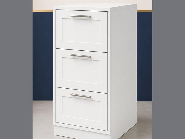 18-inch Shaker Drawer Base Cabinet — angled view