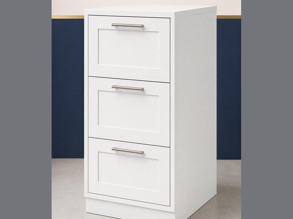 18-inch Shaker Drawer Base Cabinet — angled view