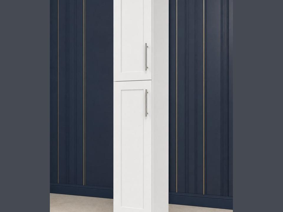 15-inch Shaker Pantry Cabinet — angled view