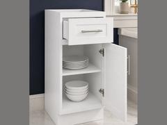15-inch Shaker Base Cabinet — styled kitchen