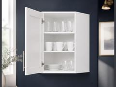 24-inch Shaker Corner Wall Cabinet — styled kitchen
