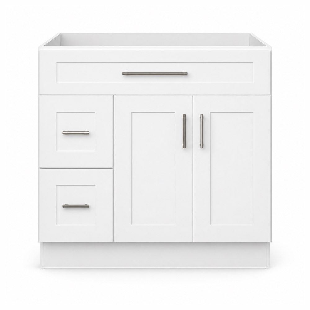 36-inch Shaker Vanity Cabinet — front view
