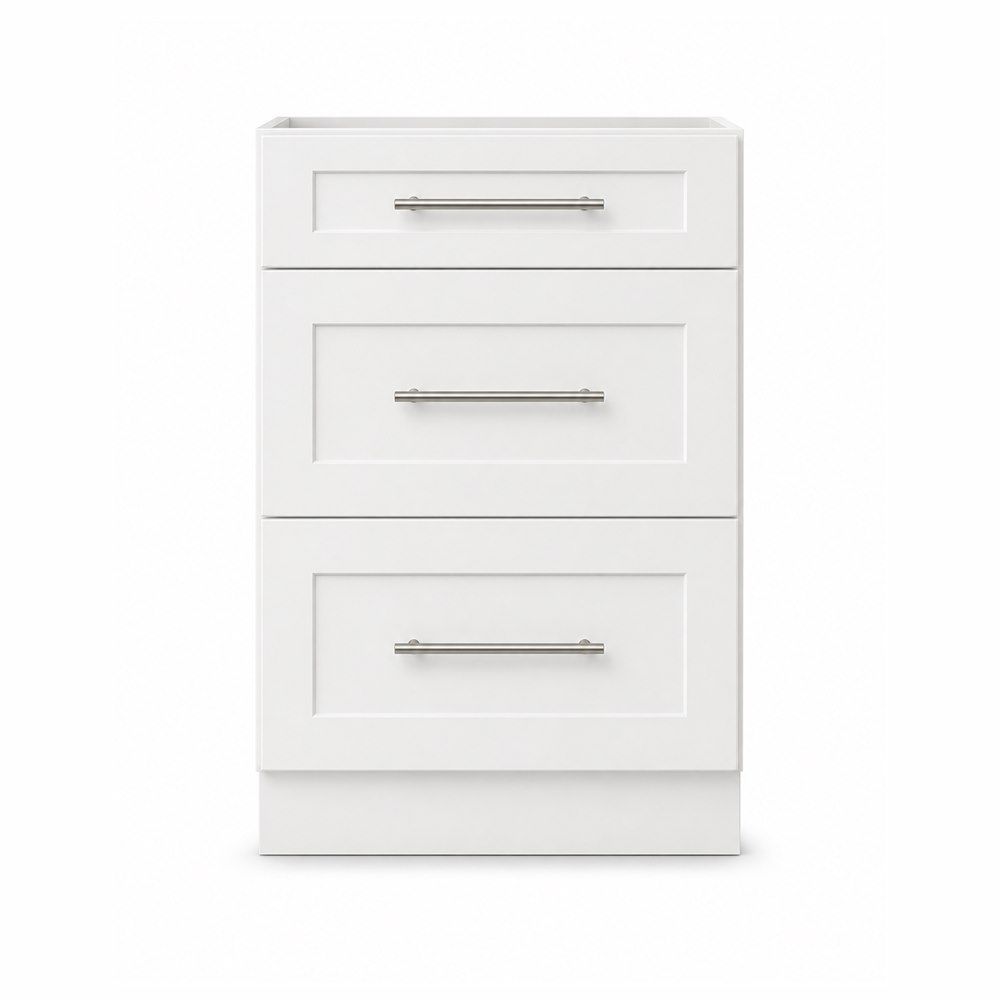 24-inch Shaker Drawer Base Cabinet — front view