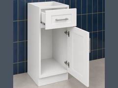 15-inch Shaker Base Cabinet — open-door view