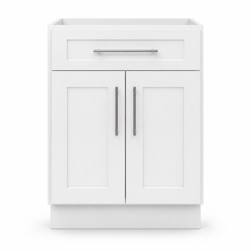24-inch Shaker Vanity Cabinet — front view