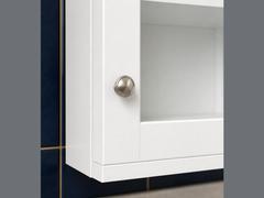 30-inch Shaker Glass-Door Wall Cabinet — drawer detail