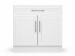 36-inch Shaker Sink Base Cabinet — front view