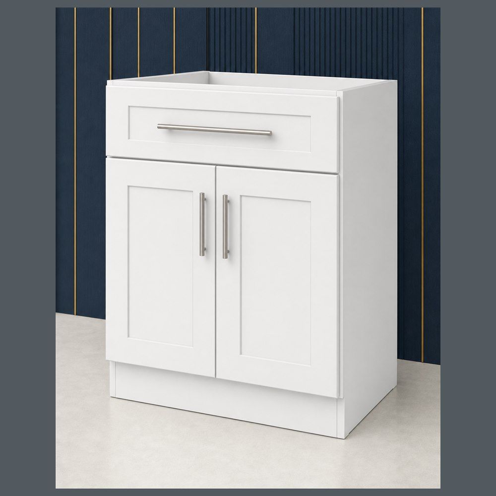 30-inch Shaker Vanity Cabinet — angled view