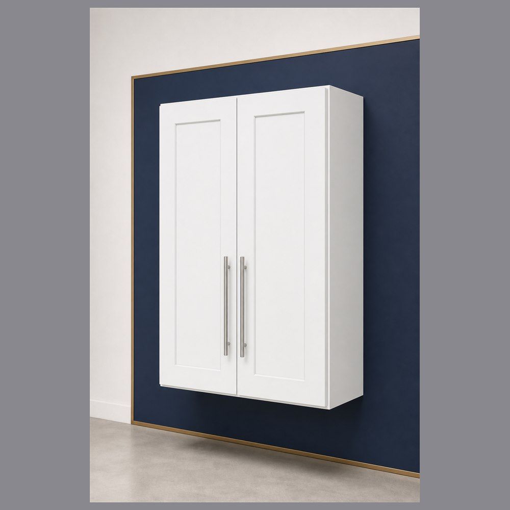 24-inch Shaker Wall Cabinet — angled view