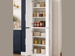 30-inch Shaker Pantry Cabinet — styled kitchen