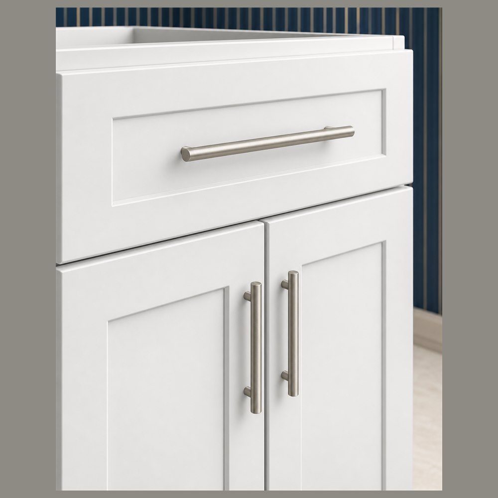 30-inch Shaker Vanity Cabinet — drawer detail