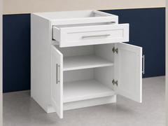 30-inch Shaker Base Cabinet — open-door view