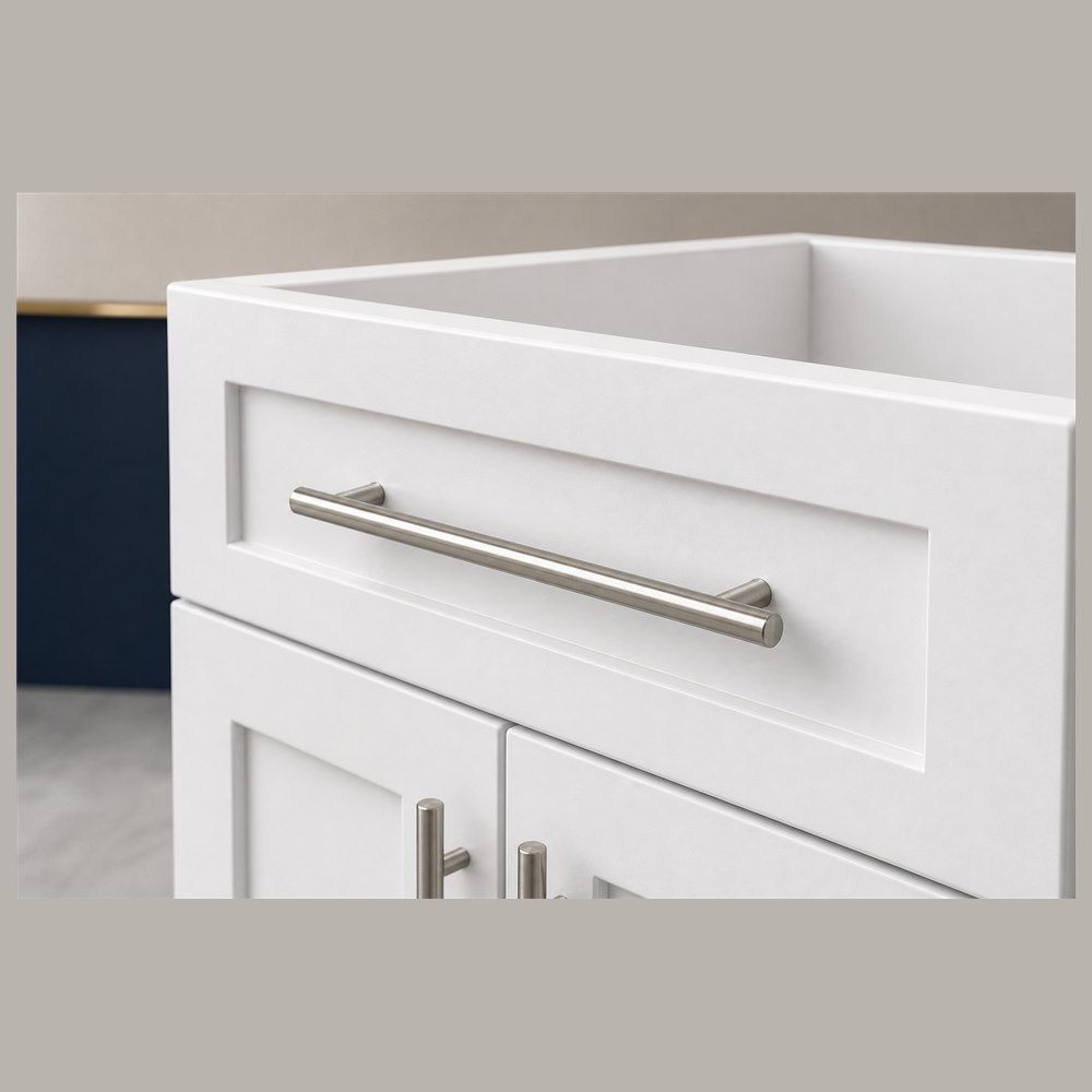60-inch Shaker Double Vanity Cabinet — drawer detail