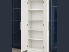 24-inch Shaker Pantry Cabinet — open-door view