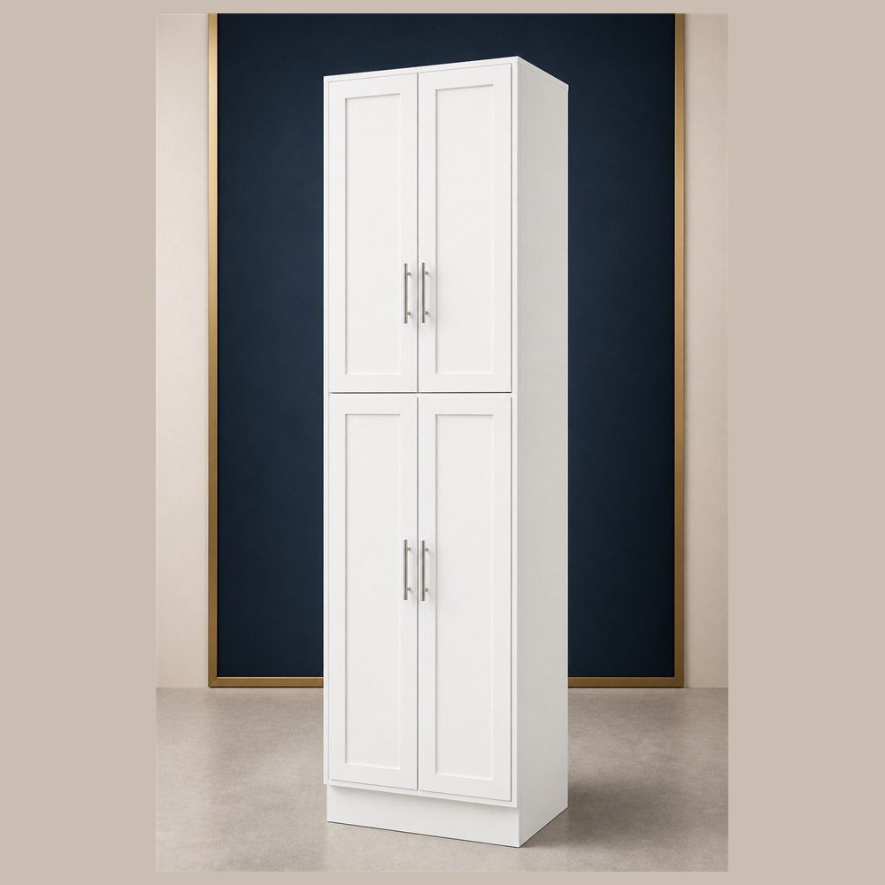 30-inch Shaker Pantry Cabinet — angled view