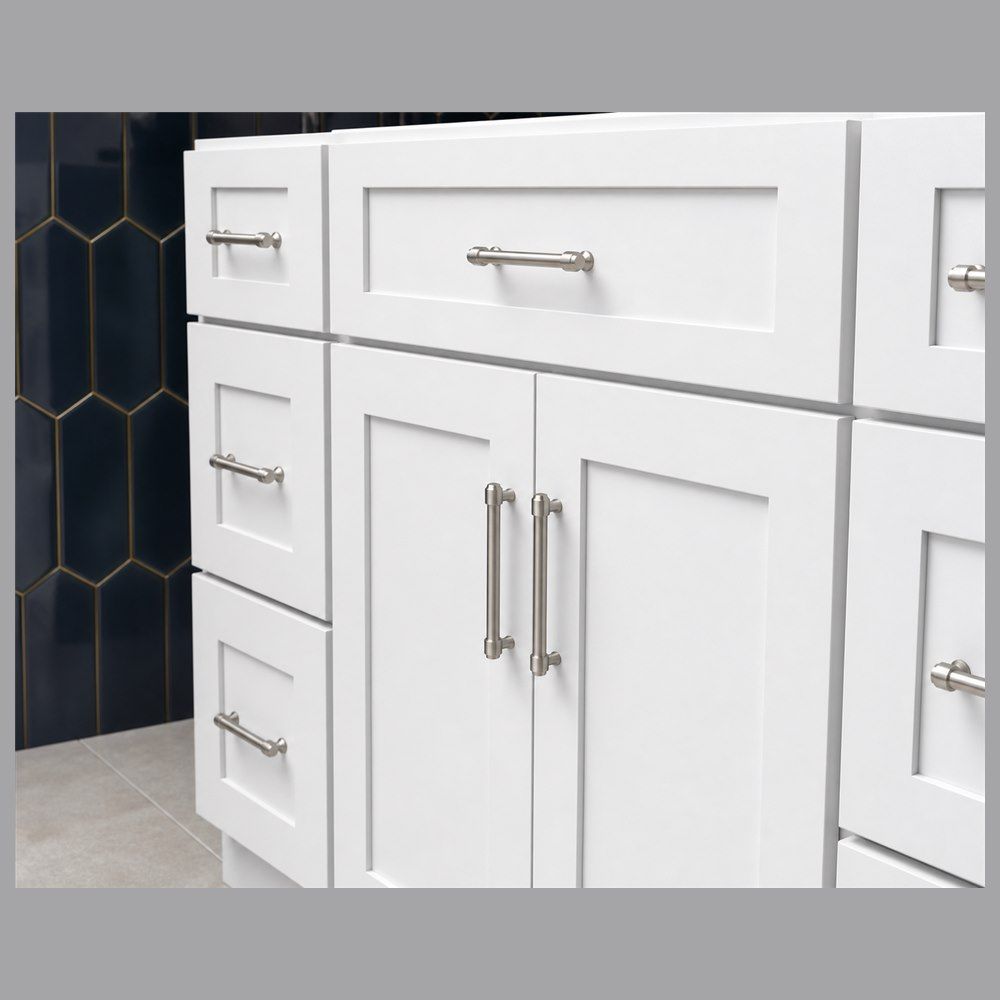 48-inch Shaker Vanity Cabinet — drawer detail