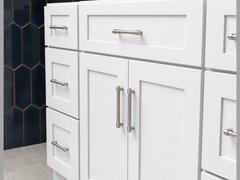 48-inch Shaker Vanity Cabinet — drawer detail
