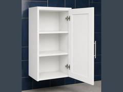 18-inch Shaker Wall Cabinet — open-door view