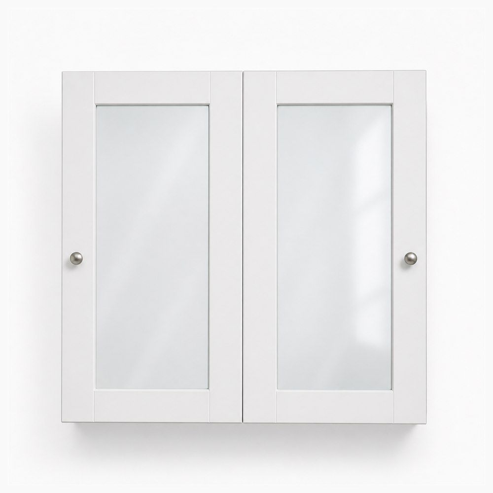36-inch Shaker Glass-Door Wall Cabinet — front view