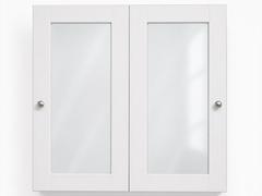 36-inch Shaker Glass-Door Wall Cabinet — front view
