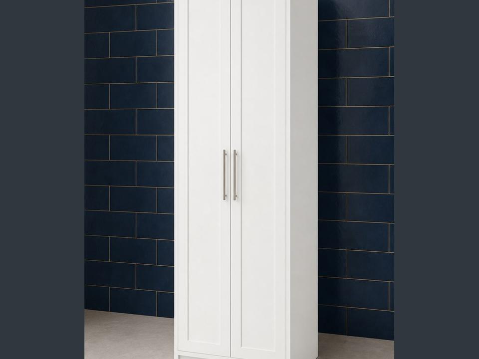 24-inch Shaker Pantry Cabinet — angled view