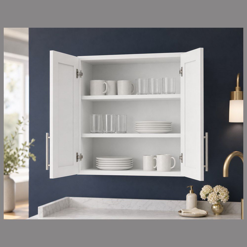 36-inch Shaker Wall Cabinet — styled kitchen