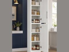 15-inch Shaker Pantry Cabinet — styled kitchen