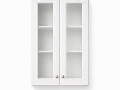 24-inch Shaker Glass-Door Wall Cabinet — front view
