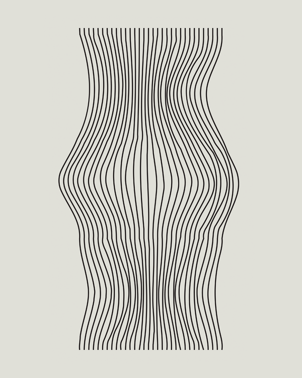 Black lines on a off-white background