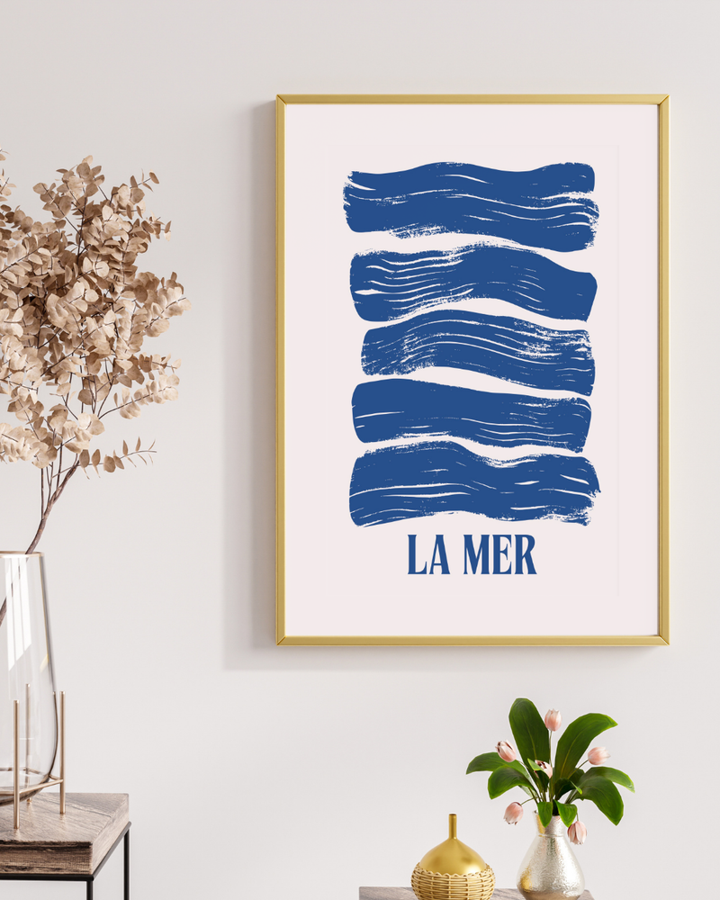 blue waves poster