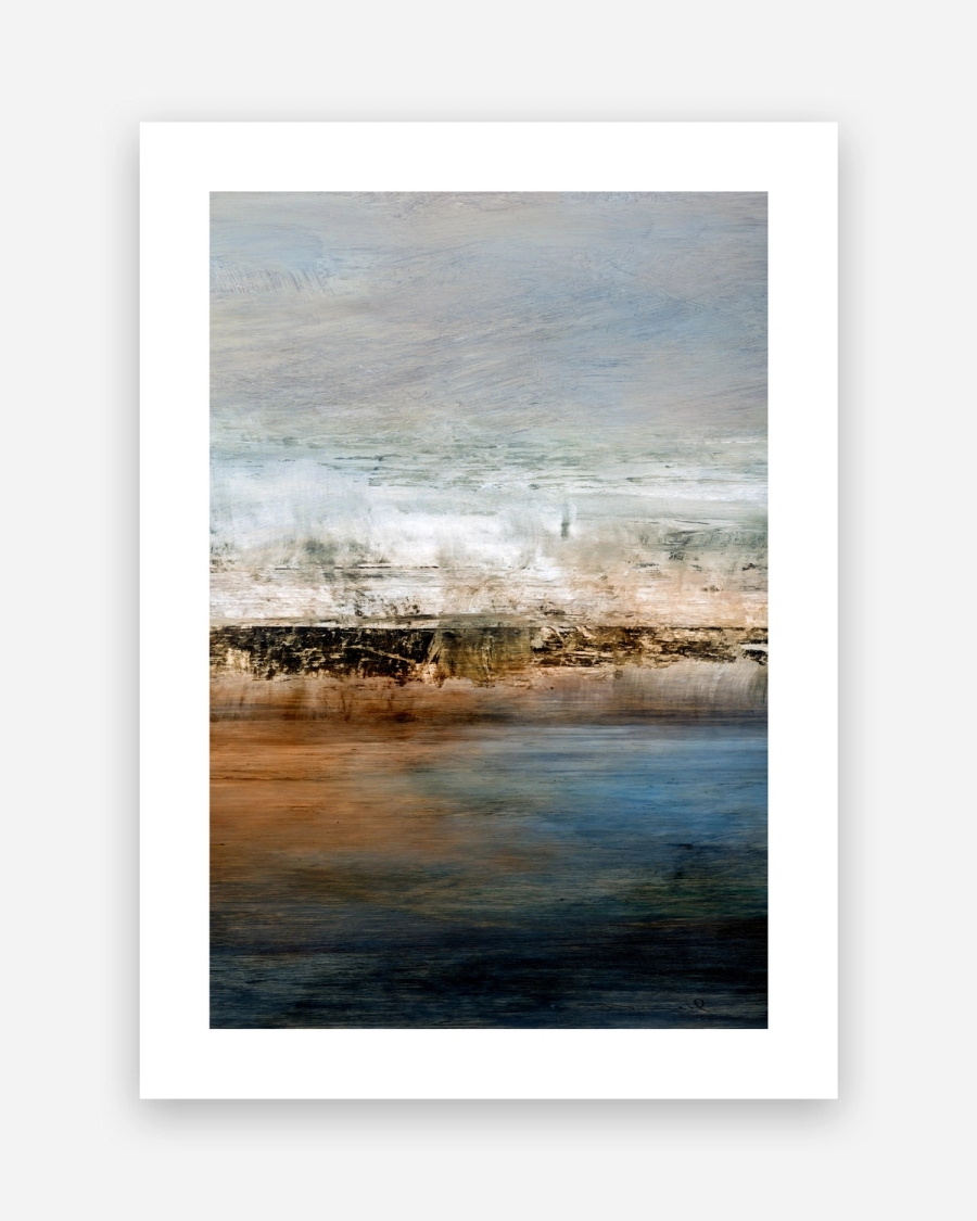 Copper Shore poster with a white border, unframed on a light gray background