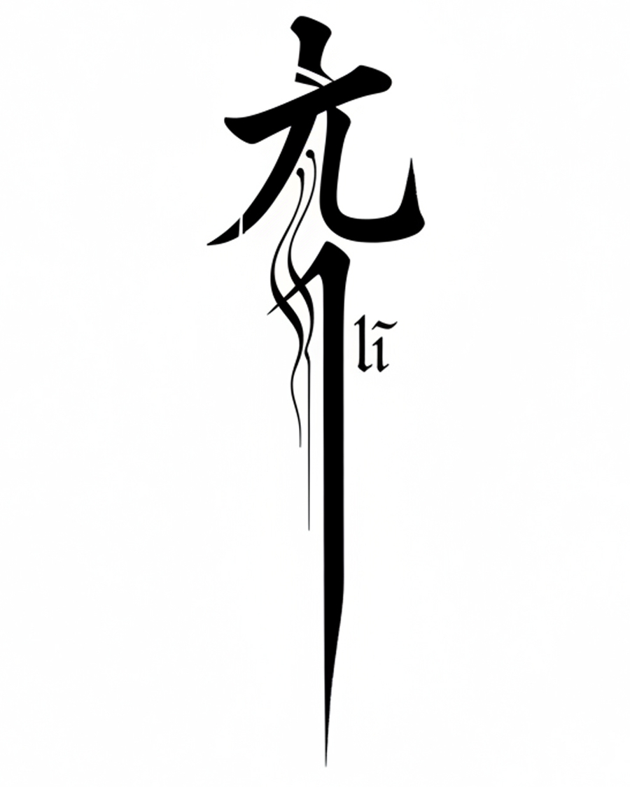 Elegant minimalist symbol representing The Power Within and balance.