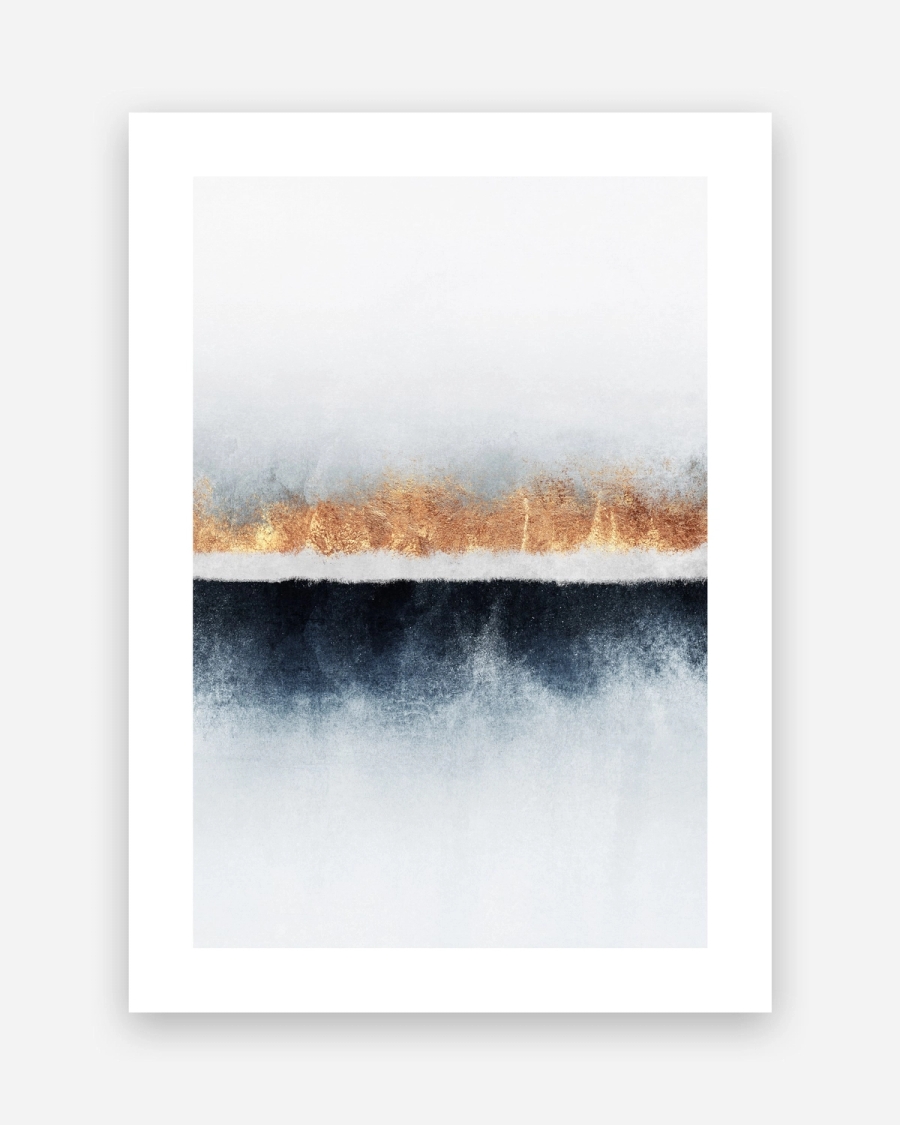 Copper Seam poster with a white border, unframed on a light gray background