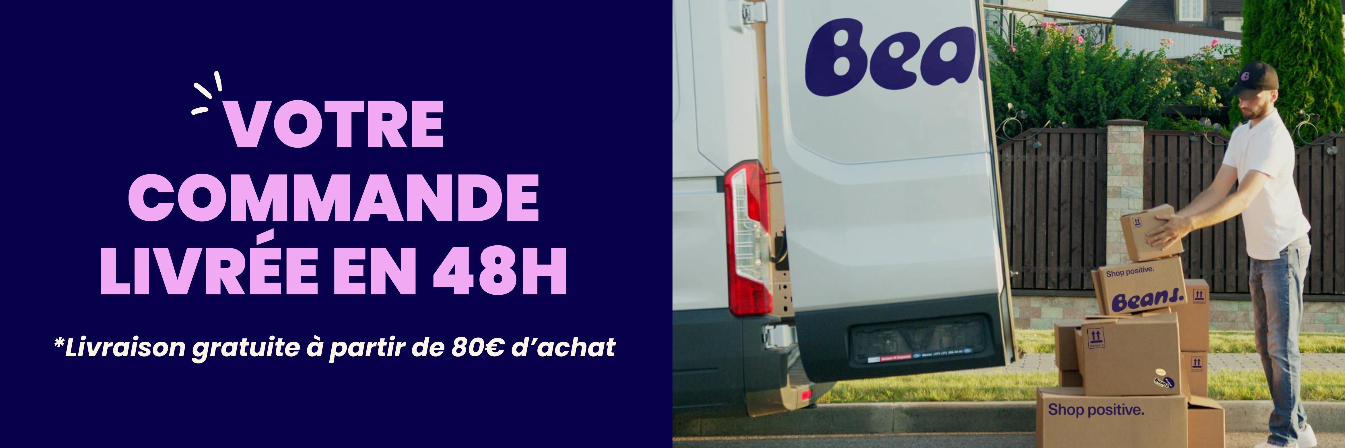 Votre commande livrée en 48h - Livraison gratuite à partir de 80€ d'achat