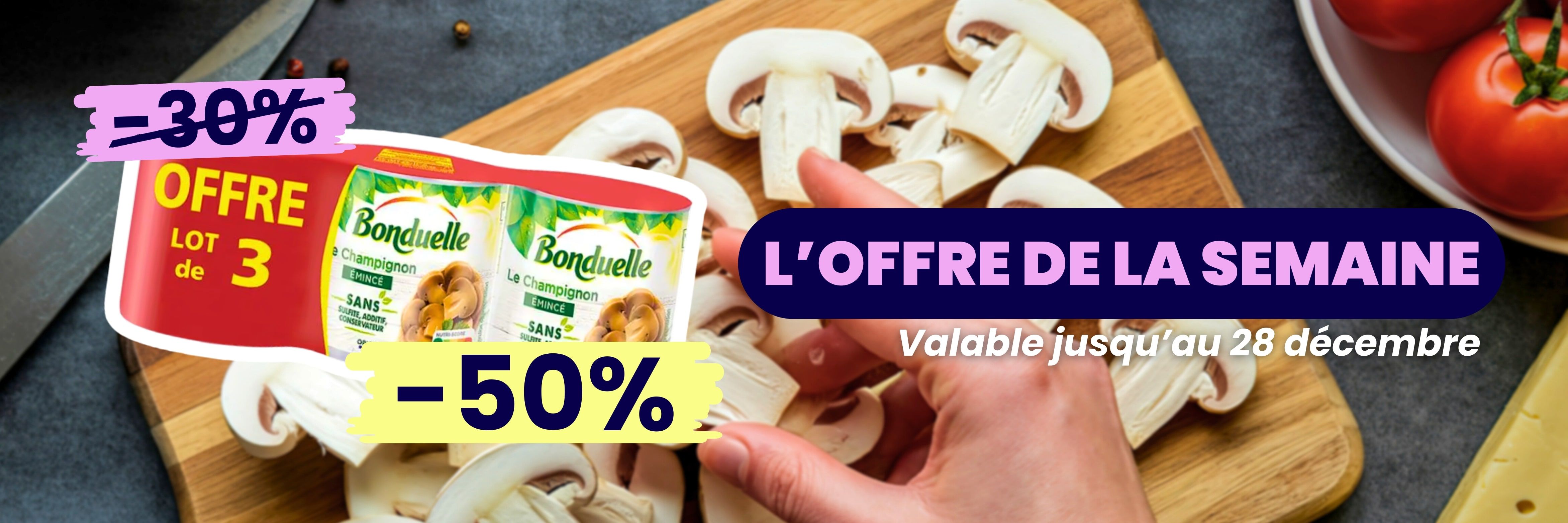 Champignons lot de 3