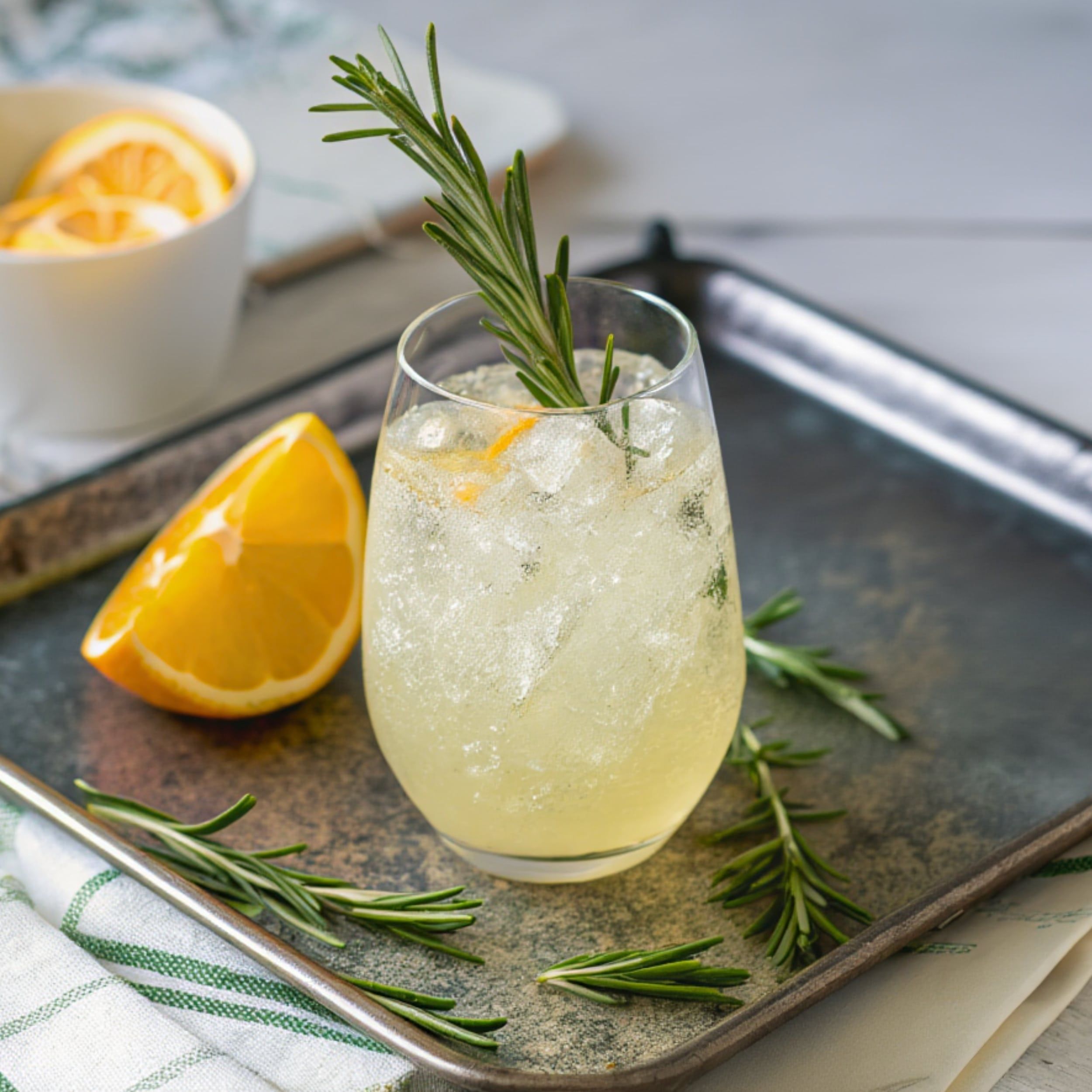 Spritz étincelant de yuzu des fêtes sans alcool