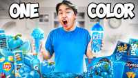 Eating Only Blue Food 24 Hours