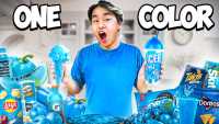 Eating Only Blue Food 24 Hours
